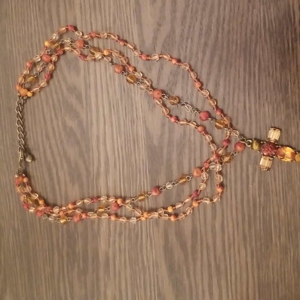 CROSS with multiple beaded chains